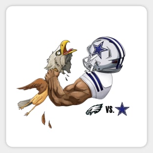 Cowboys vs Eagles Sticker